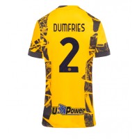 Camisa de Futebol Inter Milan Denzel Dumfries #2 Equipamento Alternativo Mulheres 2024-25 Manga Curta